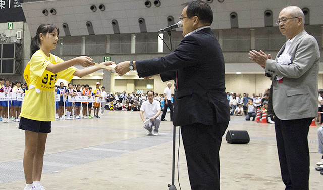 個人優勝の選手と入賞者の皆さん