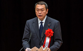 国家公安委員会委員長の来賓あいさつ