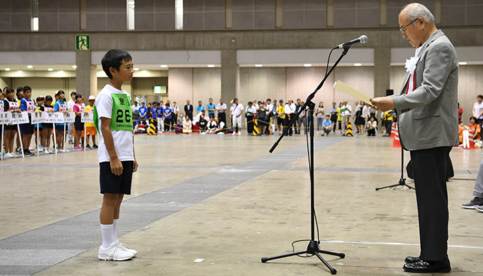 個人優勝の選手