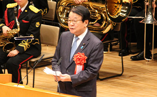 国家公安委員会委員長の来賓あいさつ