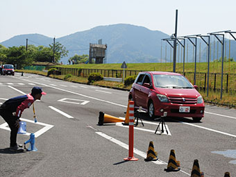 急ブレーキ体験