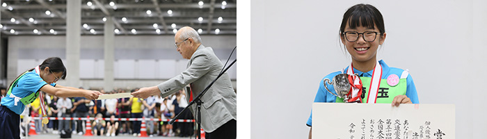 個人優勝の選手