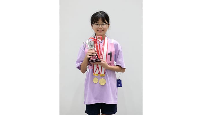 個人優勝の鈴木亜利紗選手（埼玉県秩父第一小学校）
